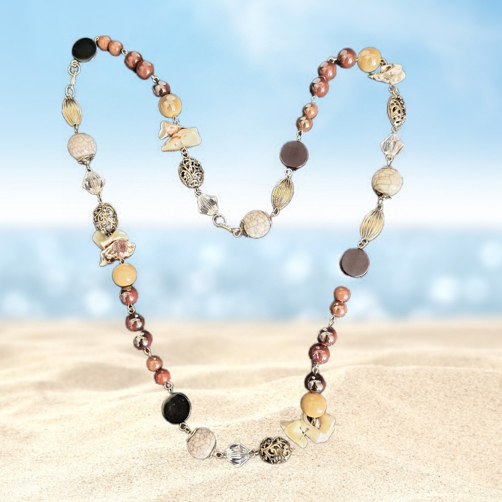 Hand Crafted Beach Time Necklace